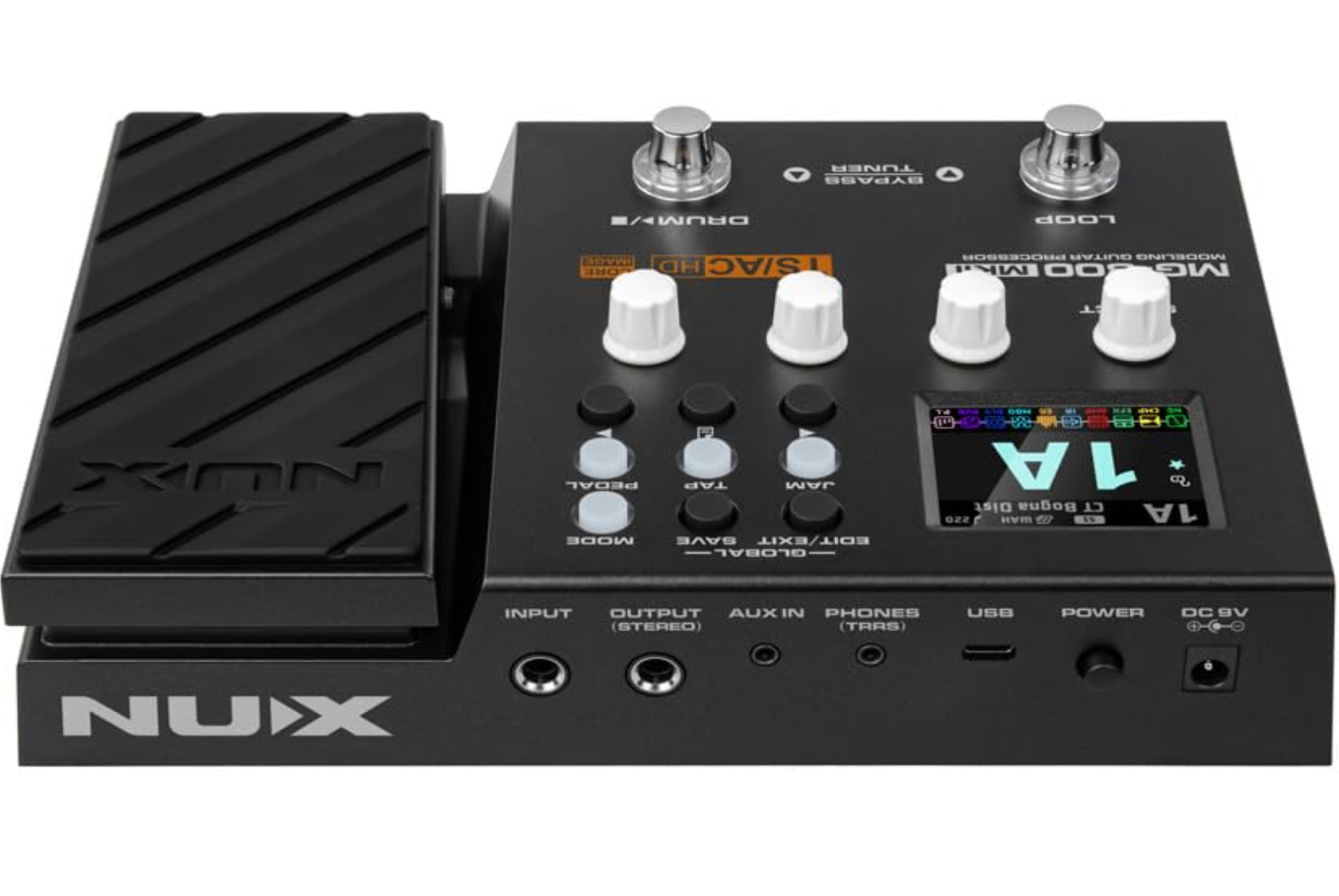NUX MG-300 MKII Multi Effects Pedal, 36 IRs, 27 AMPs, 45 Effects, Versatile I/O, Live Streaming