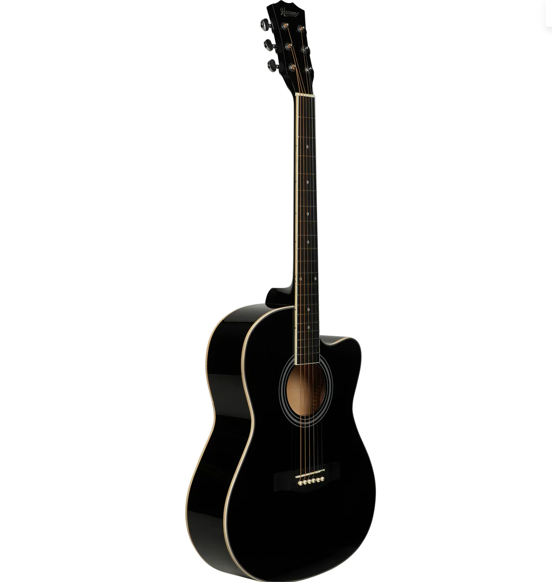 HAVANA CUTWAY ACOUSTIC GUITAR - 39" HAC-39BLK
