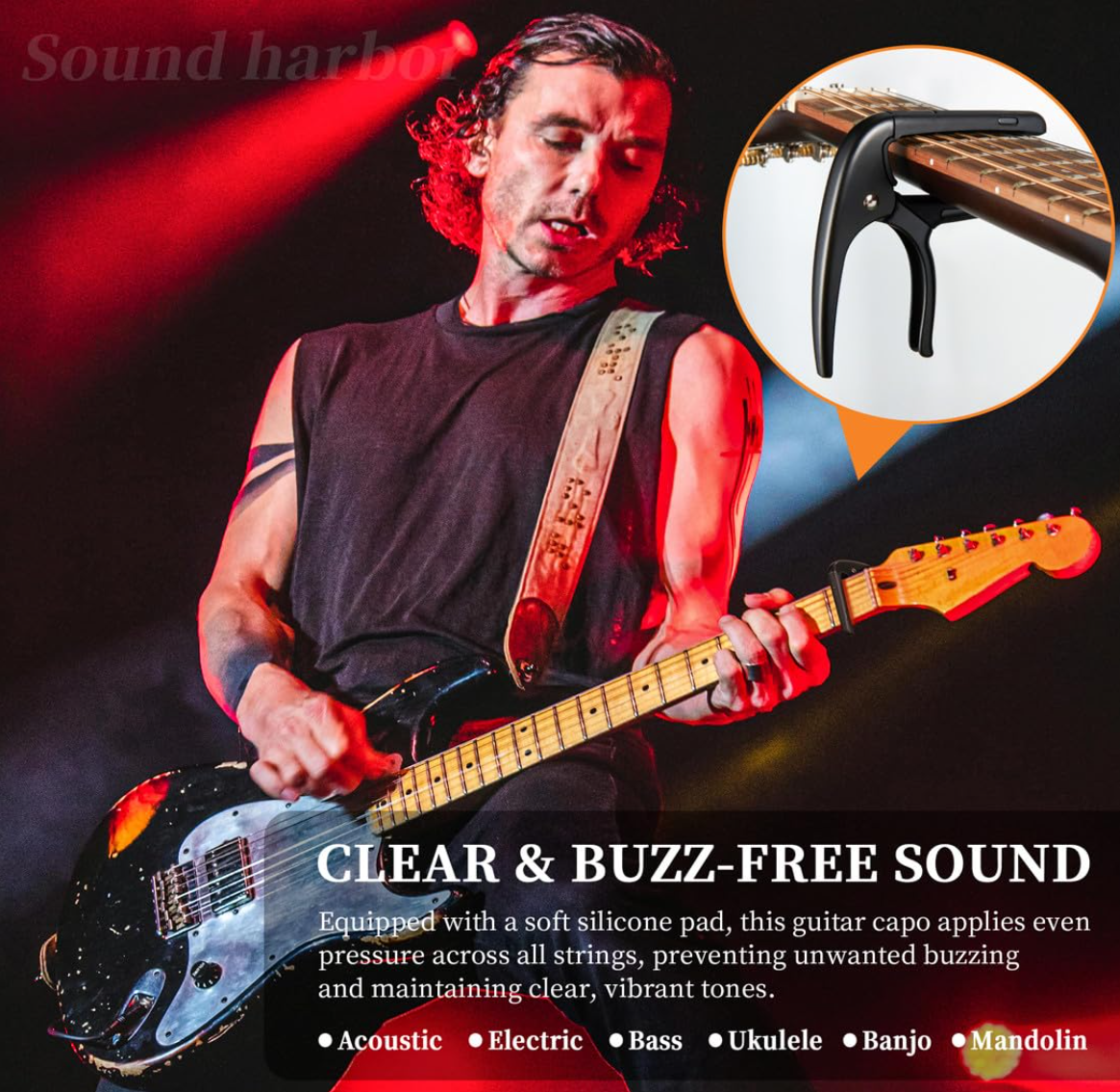 CAPO DESIGN FOR 6- STRING GUITAR B4