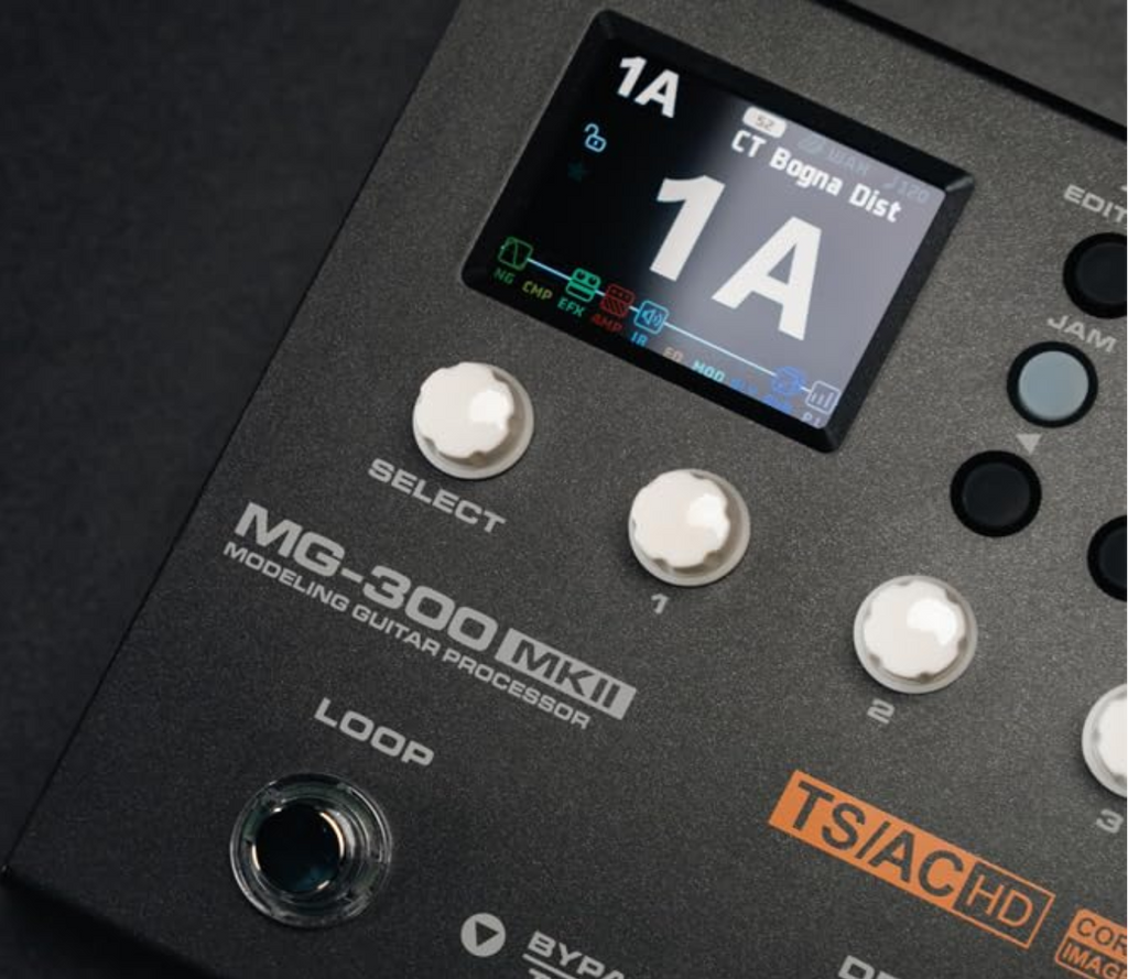 NUX MG-300 MKII Multi Effects Pedal, 36 IRs, 27 AMPs, 45 Effects, Versatile I/O, Live Streaming