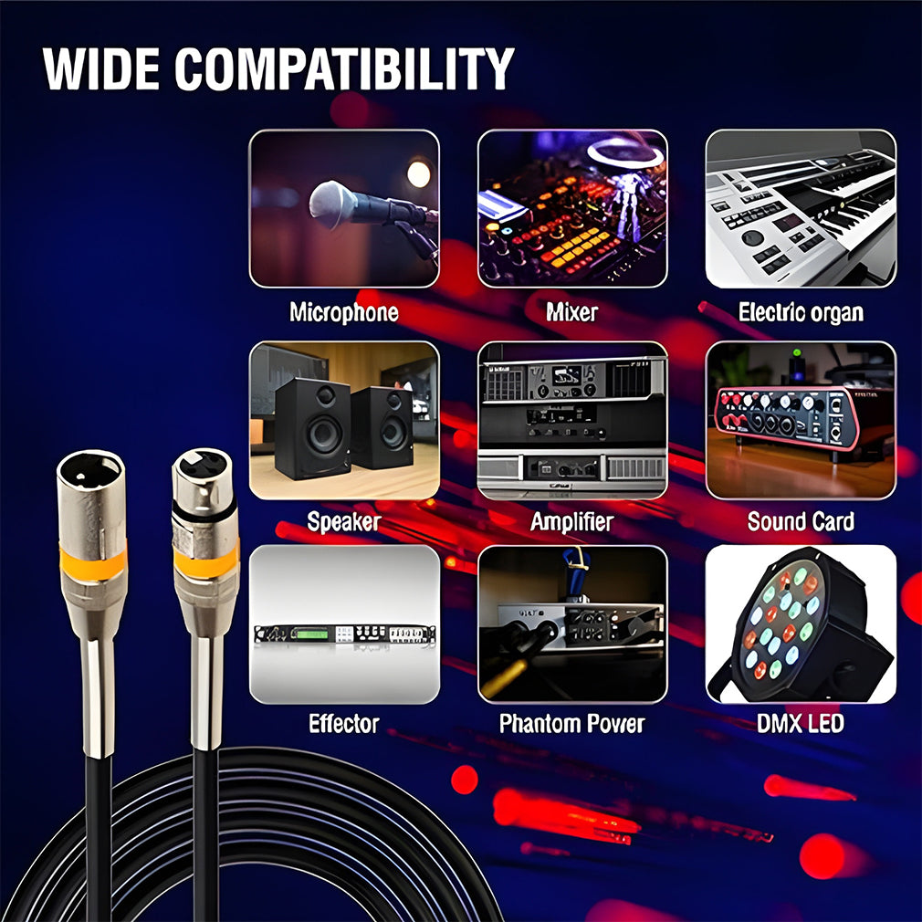 DIGIMORE MICROPHONE 6 METER XLR 3 PIN CANNON M/F CABLE D-100 XLR